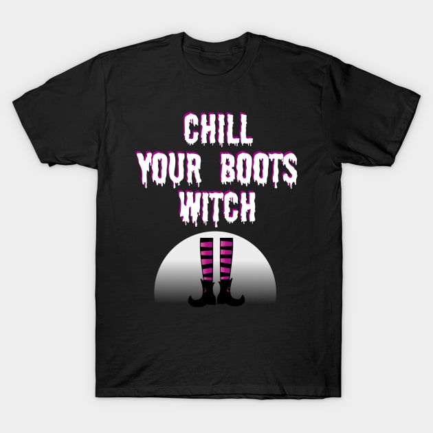 Halloween Witch T-Shirt by Boo Face Designs